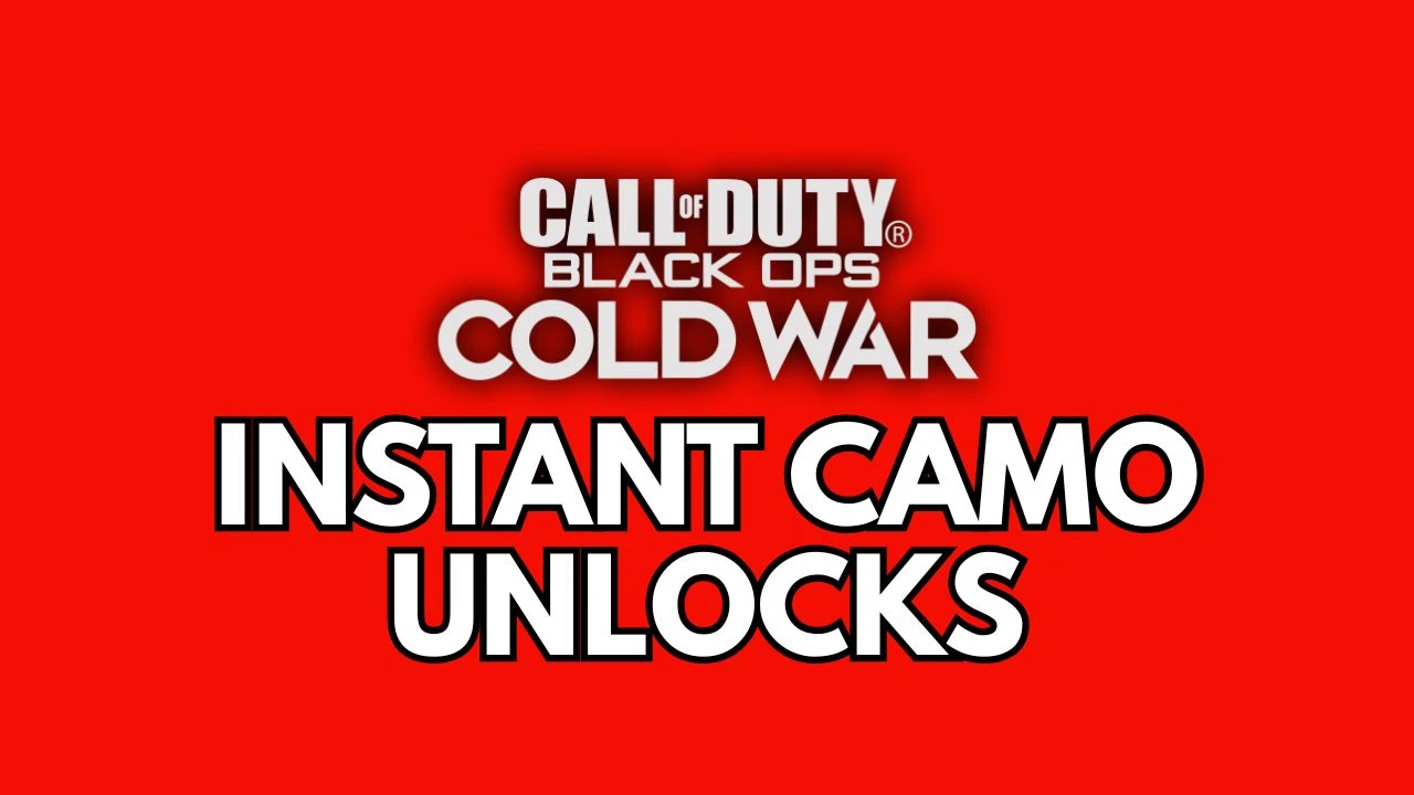 Instant Camo Unlocks - Black Ops Cold War