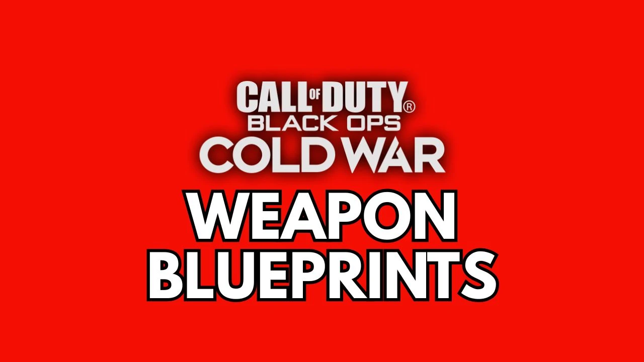 Weapon Blueprints - Black Ops Cold War
