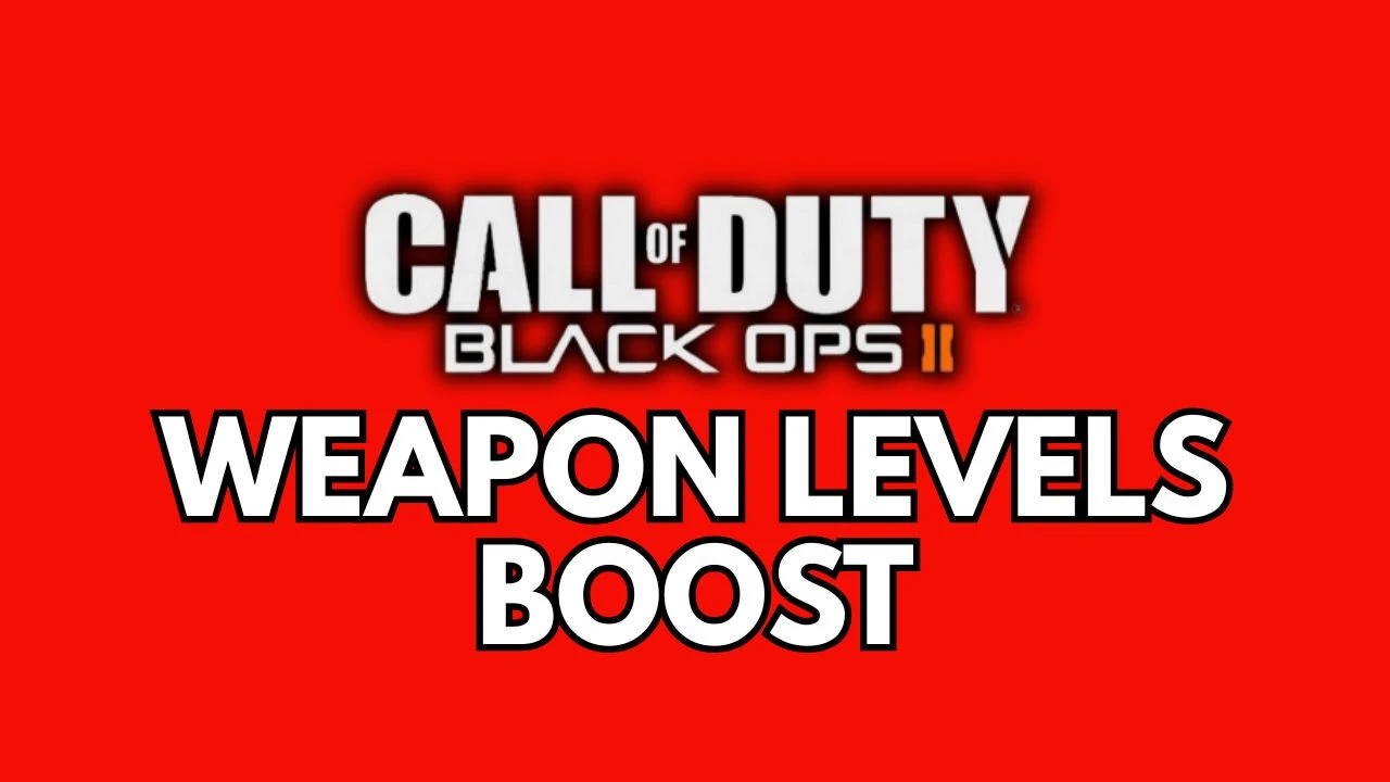 Weapon Levels Boost - Black Ops 2
